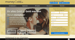 Desktop Screenshot of moneygold.de