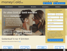Tablet Screenshot of moneygold.de